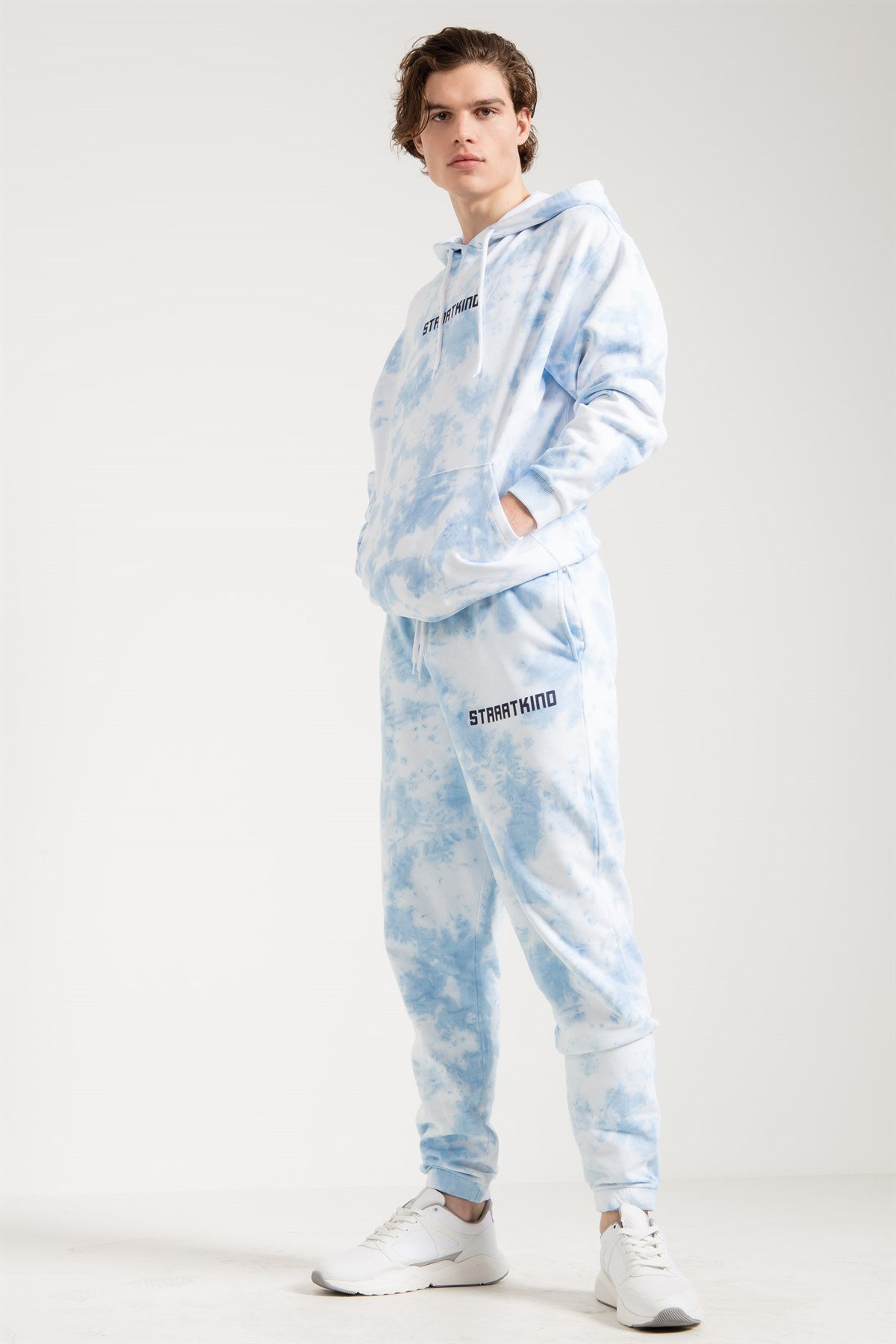 Tie Dyed Oversized Sweatshirt in Blue