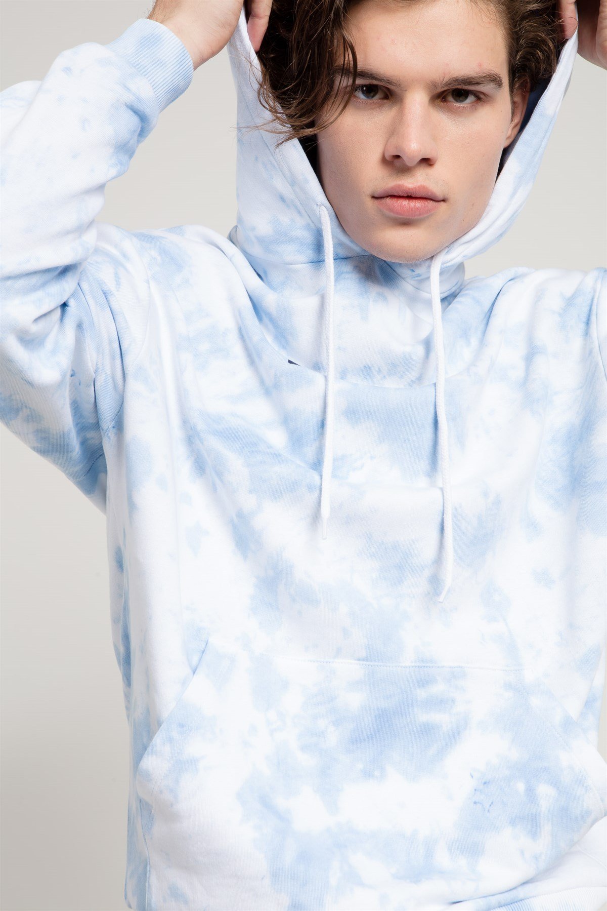 Tie Dyed Oversized Sweatshirt in Blue