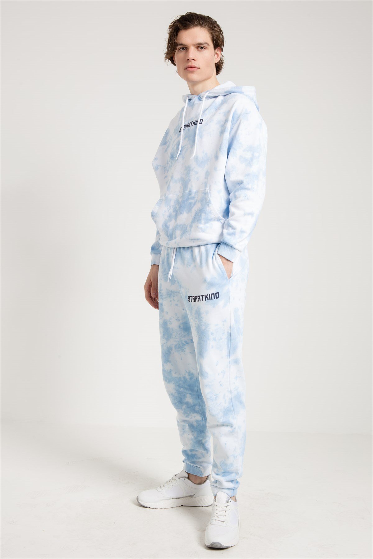 Tie Dyed Oversized Sweatshirt in Blue