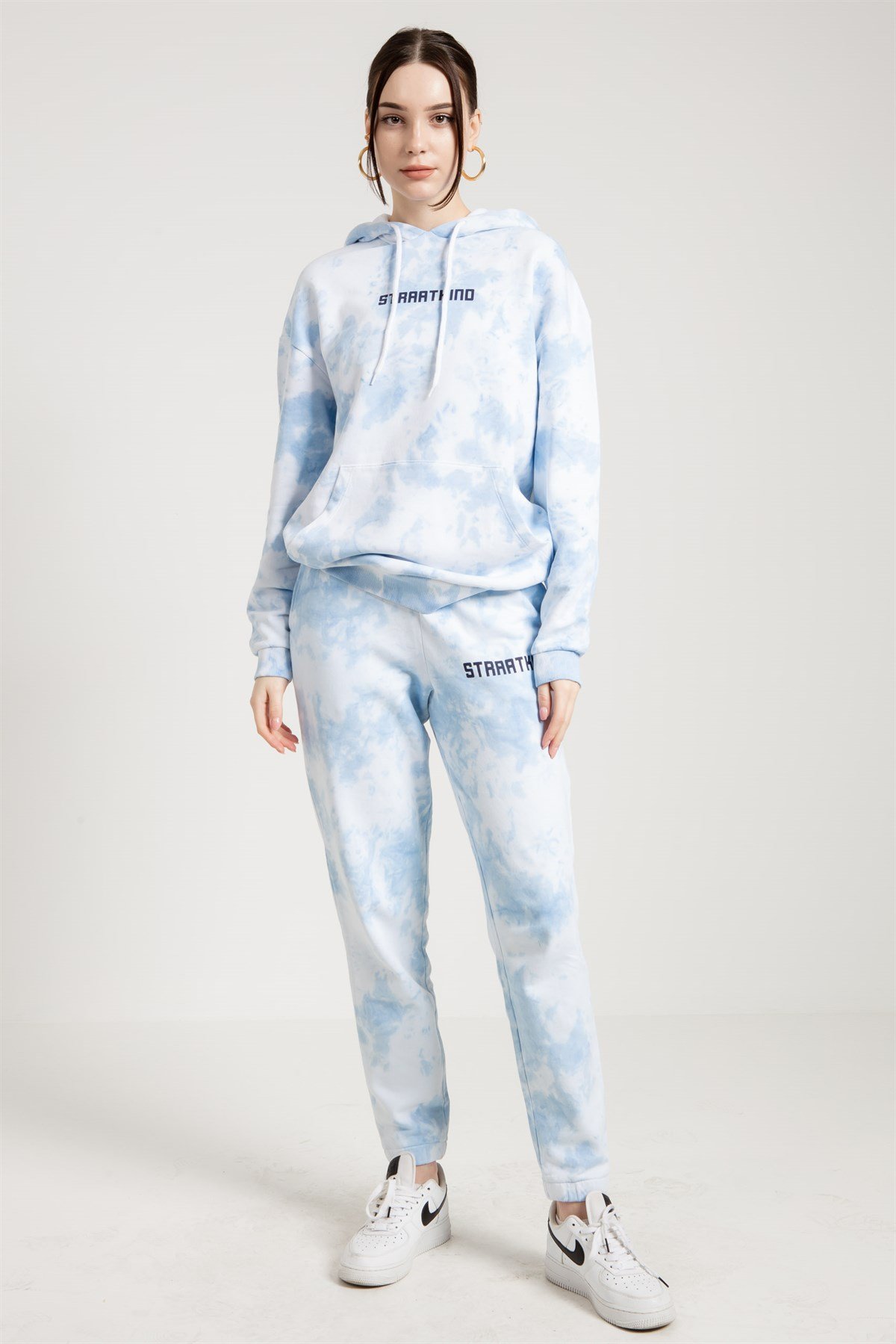 Tie Dyed Oversized Jogger in Blue