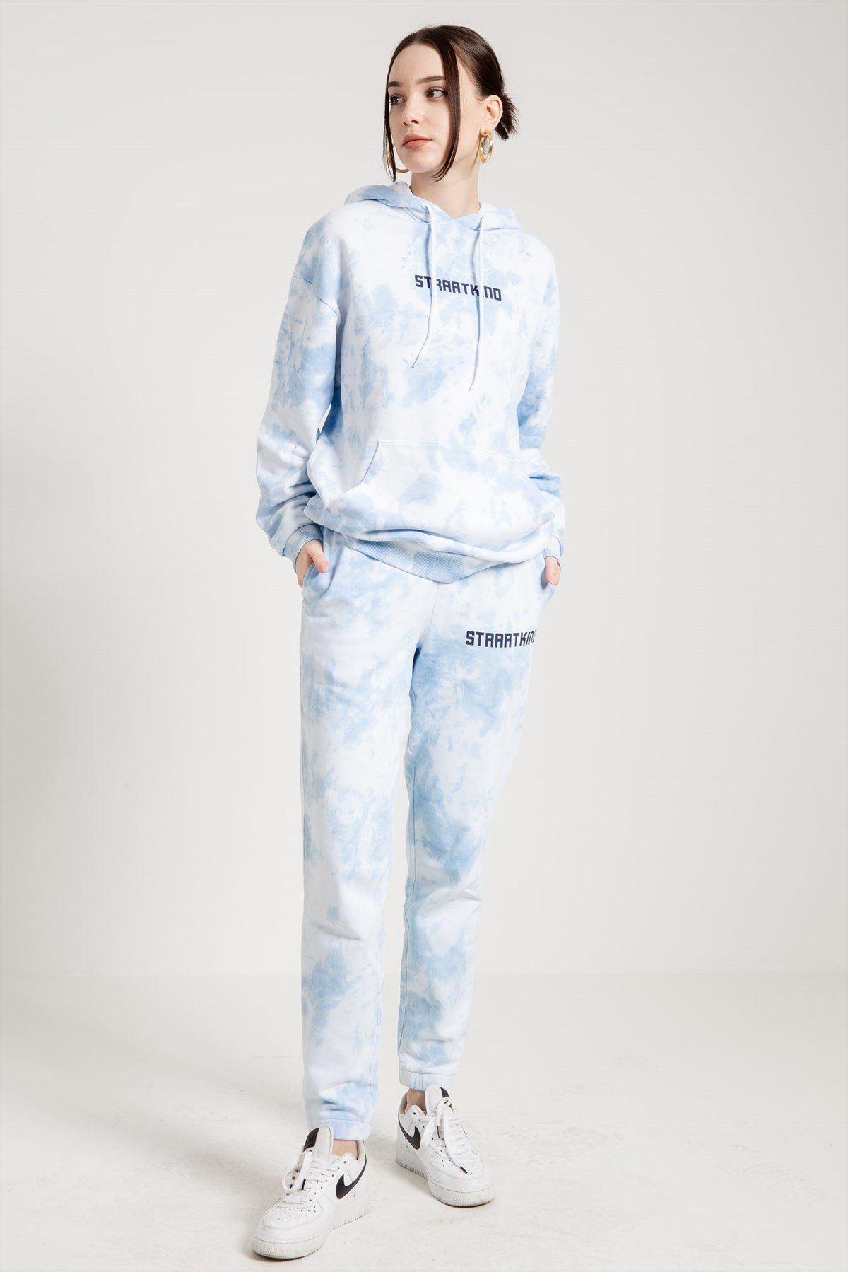 Tie Dyed Oversized Jogger in Blue
