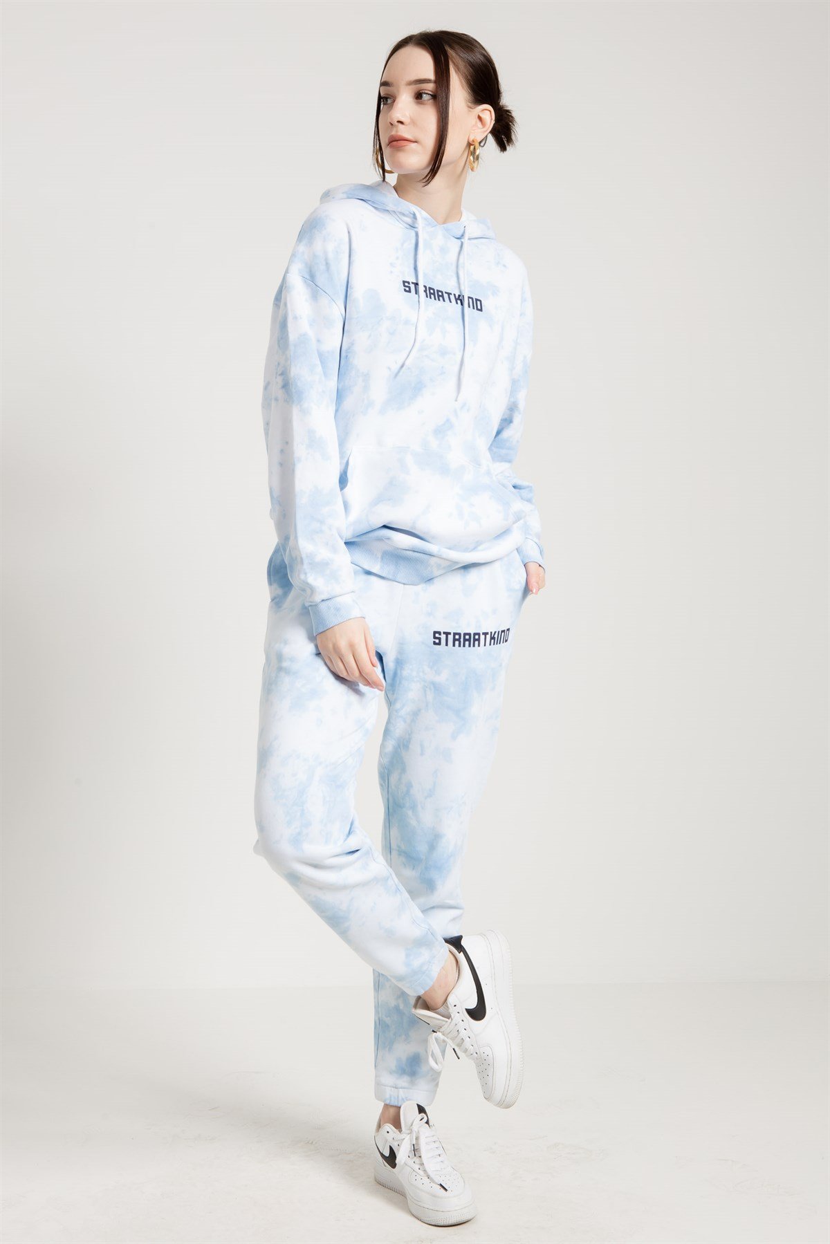 Tie Dyed Oversized Jogger in Blue