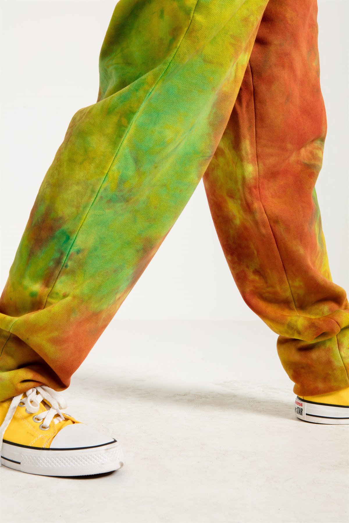 Tie Dyed Oversized Jogger in Orange