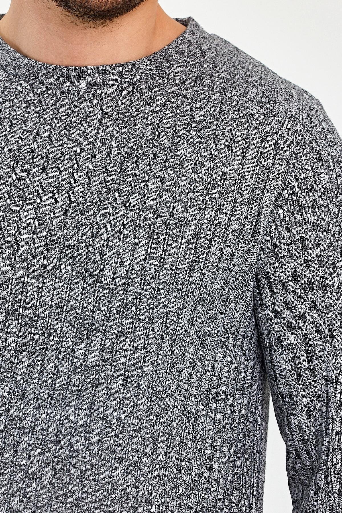 Bisiklet Yaka Uzun Kollu Erkek T-Shirt