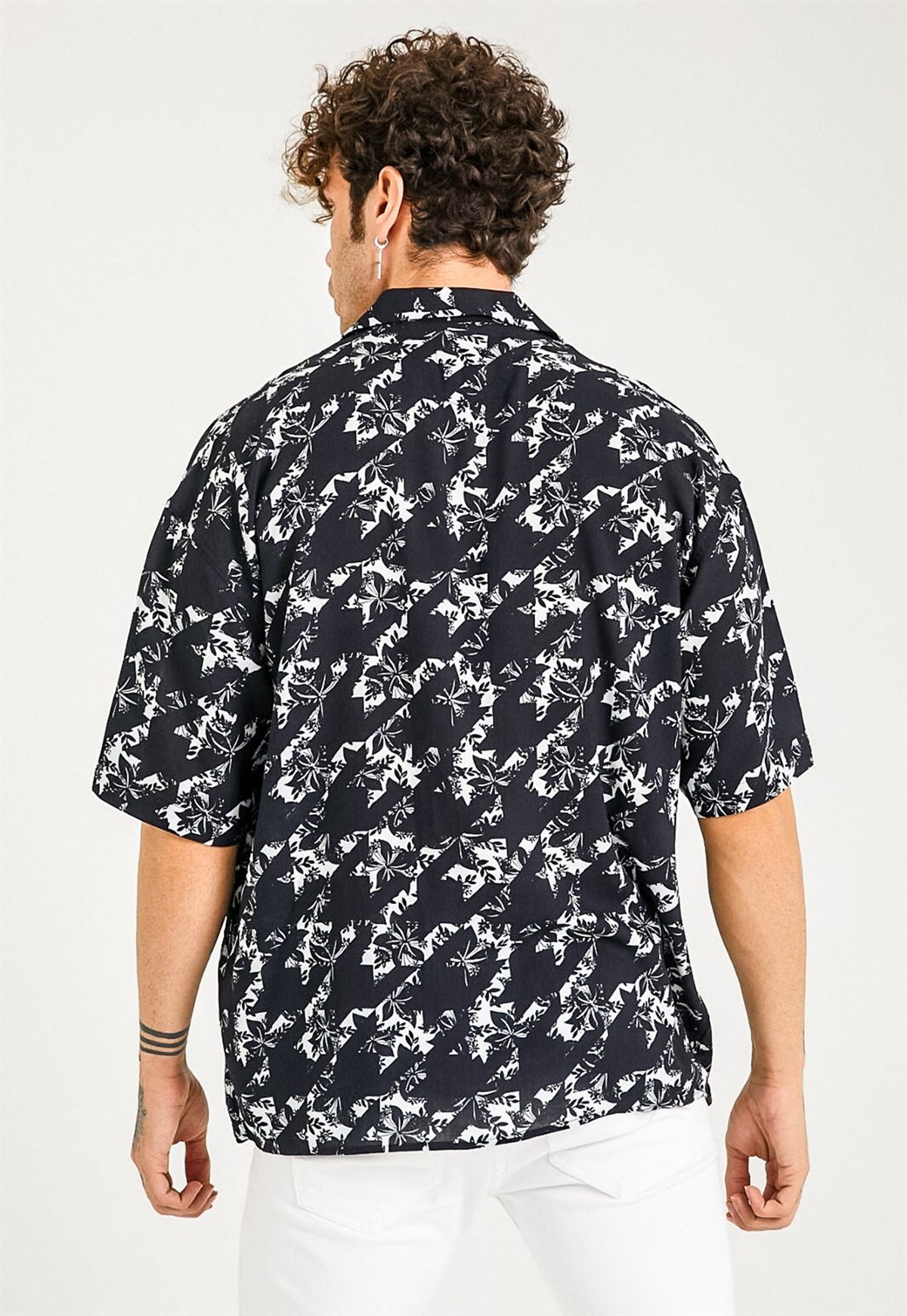 Flower Print Oversized Hawaii Shirt 