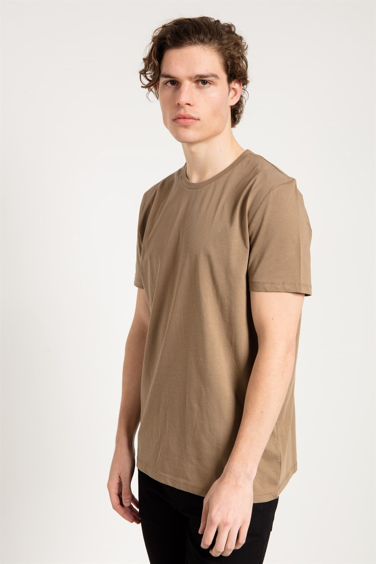 Dragon Print T-shirt in Brown