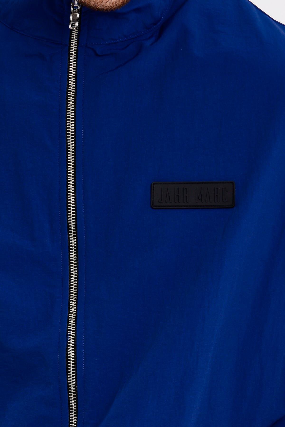 Fermuarlı Lacivert Crop Fit Erkek Yağmurluk