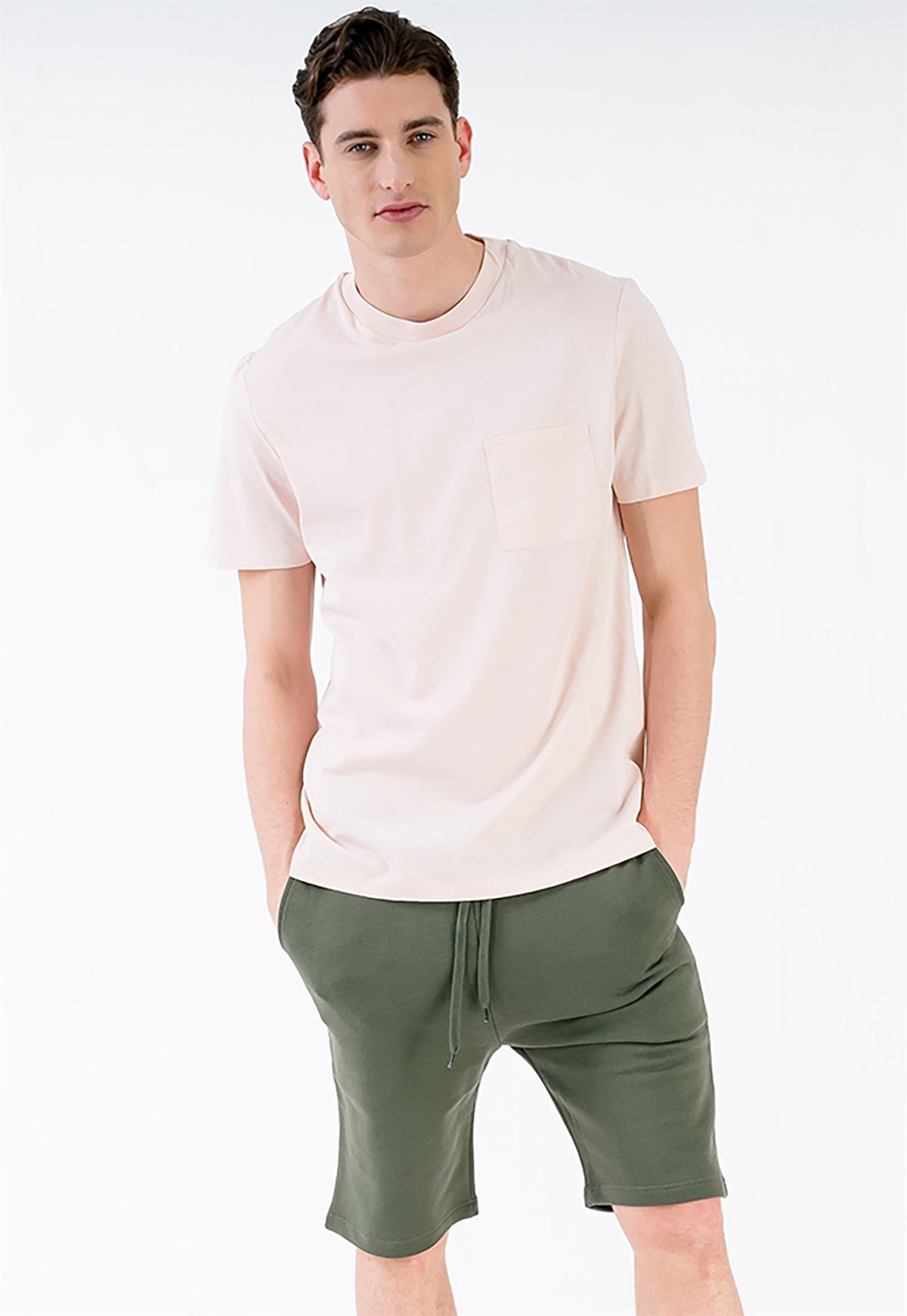 Haki Basic Erkek Spor Şortu