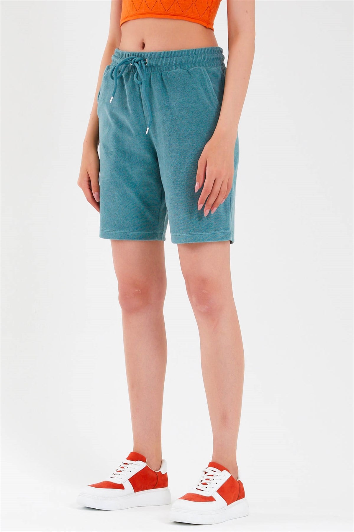 Boyfriend Shorts in Blue