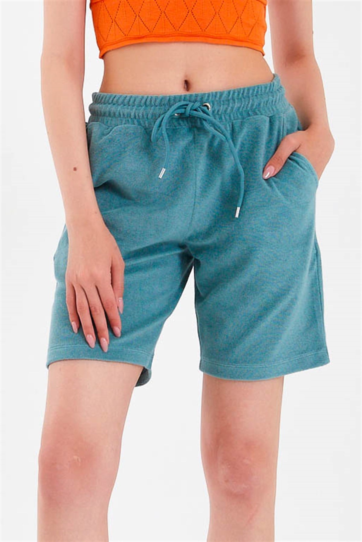 Boyfriend Shorts in Blue