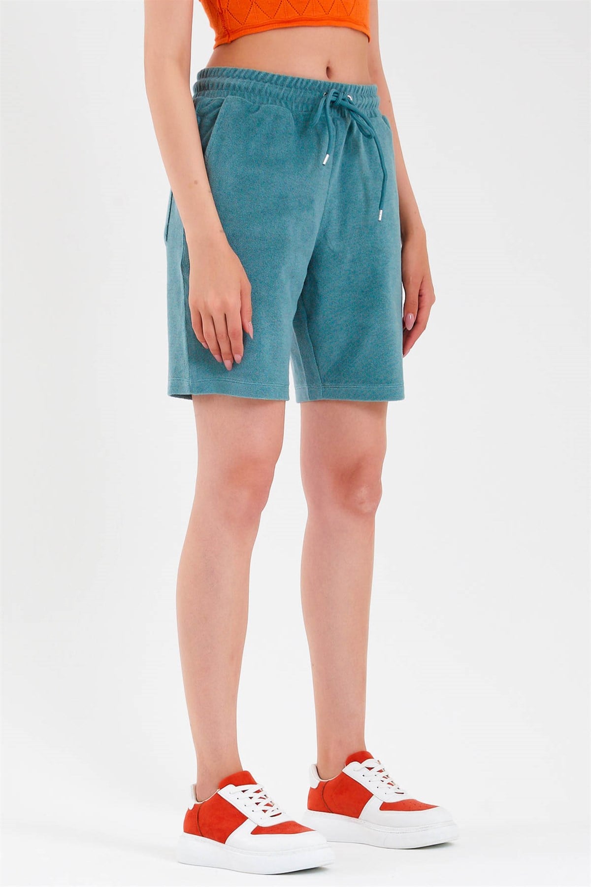 Boyfriend Shorts in Blue