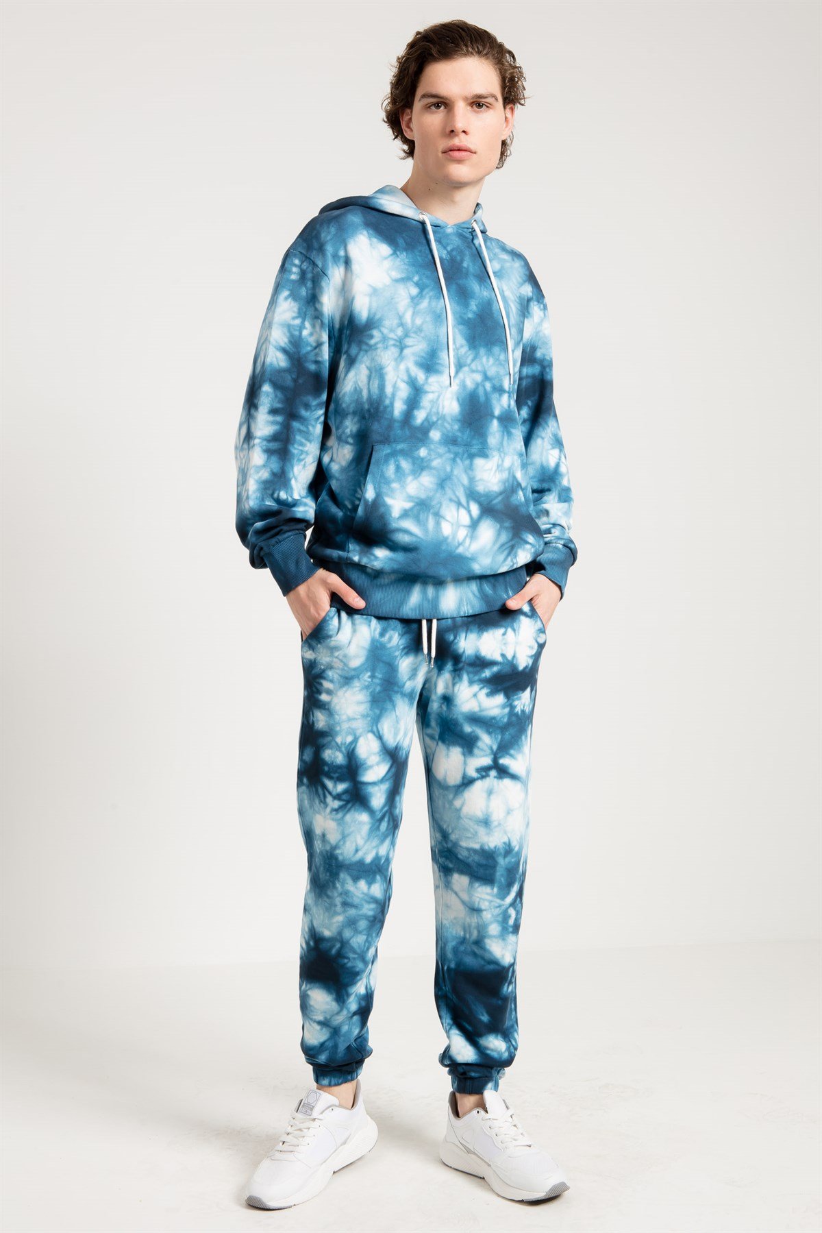 Tie Dyed Oversized Jogger in Blue