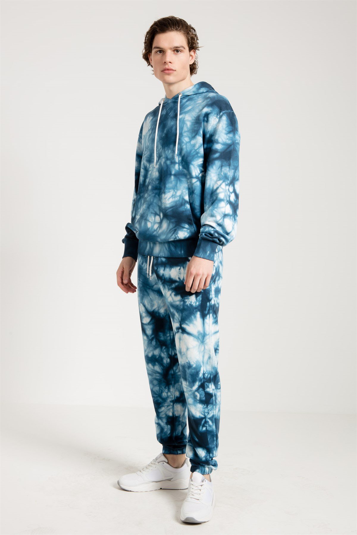 Tie Dyed Oversized Jogger in Blue