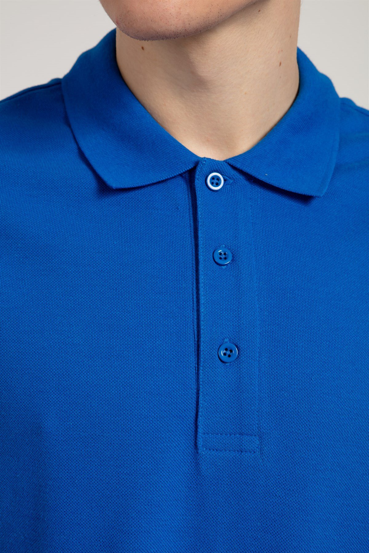 Polo Collared T-shirt in Blue
