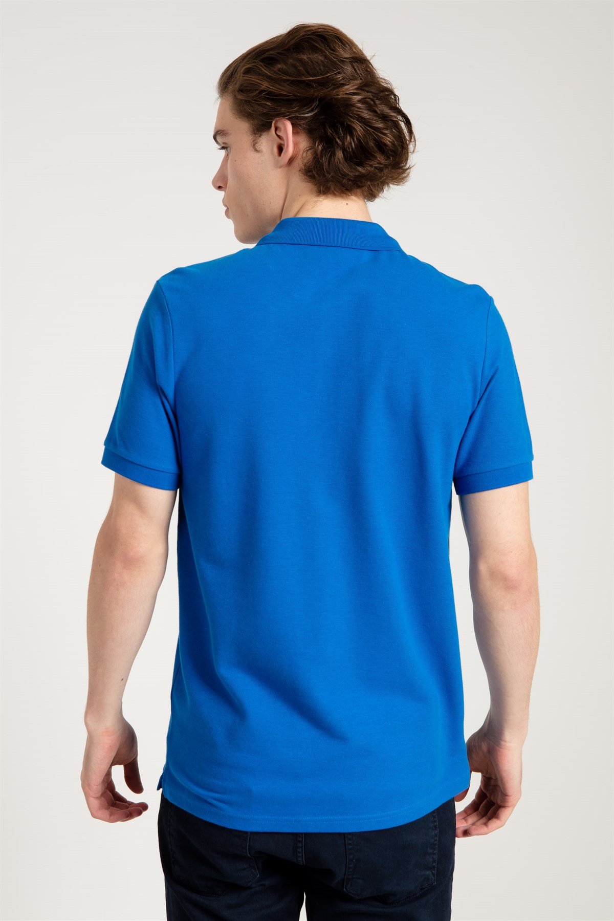 Polo Collared T-shirt in Blue