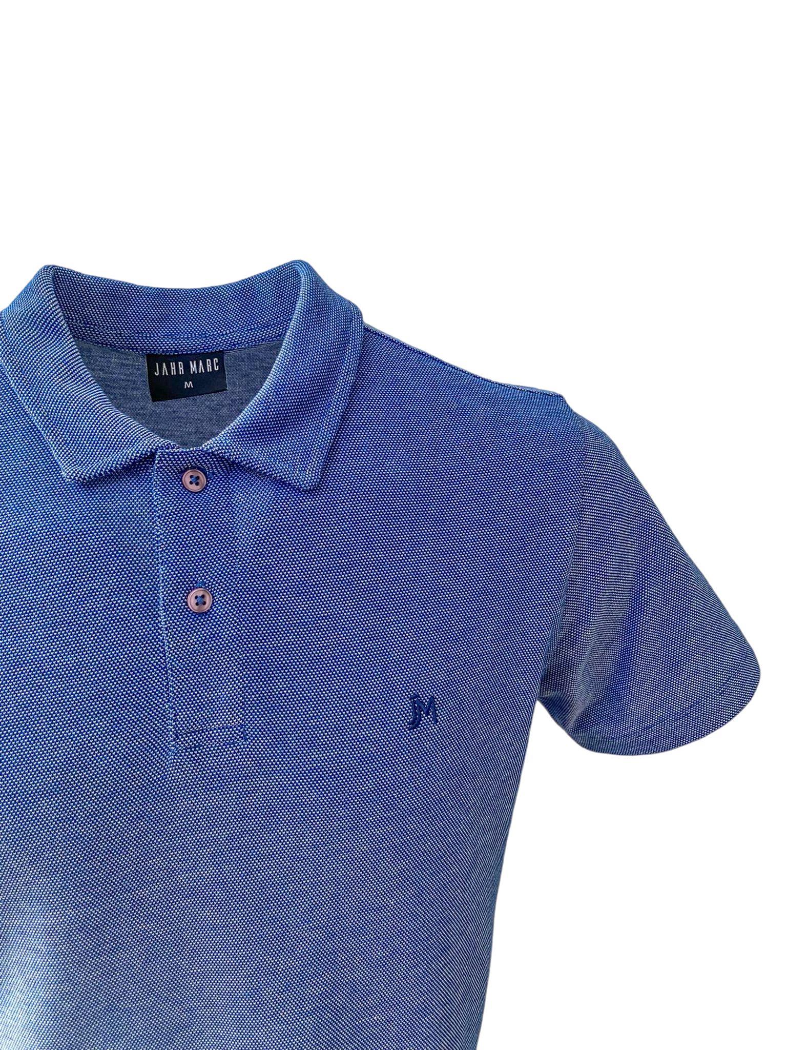 Mavi Kısa Kollu Polo Yaka T-Shirt