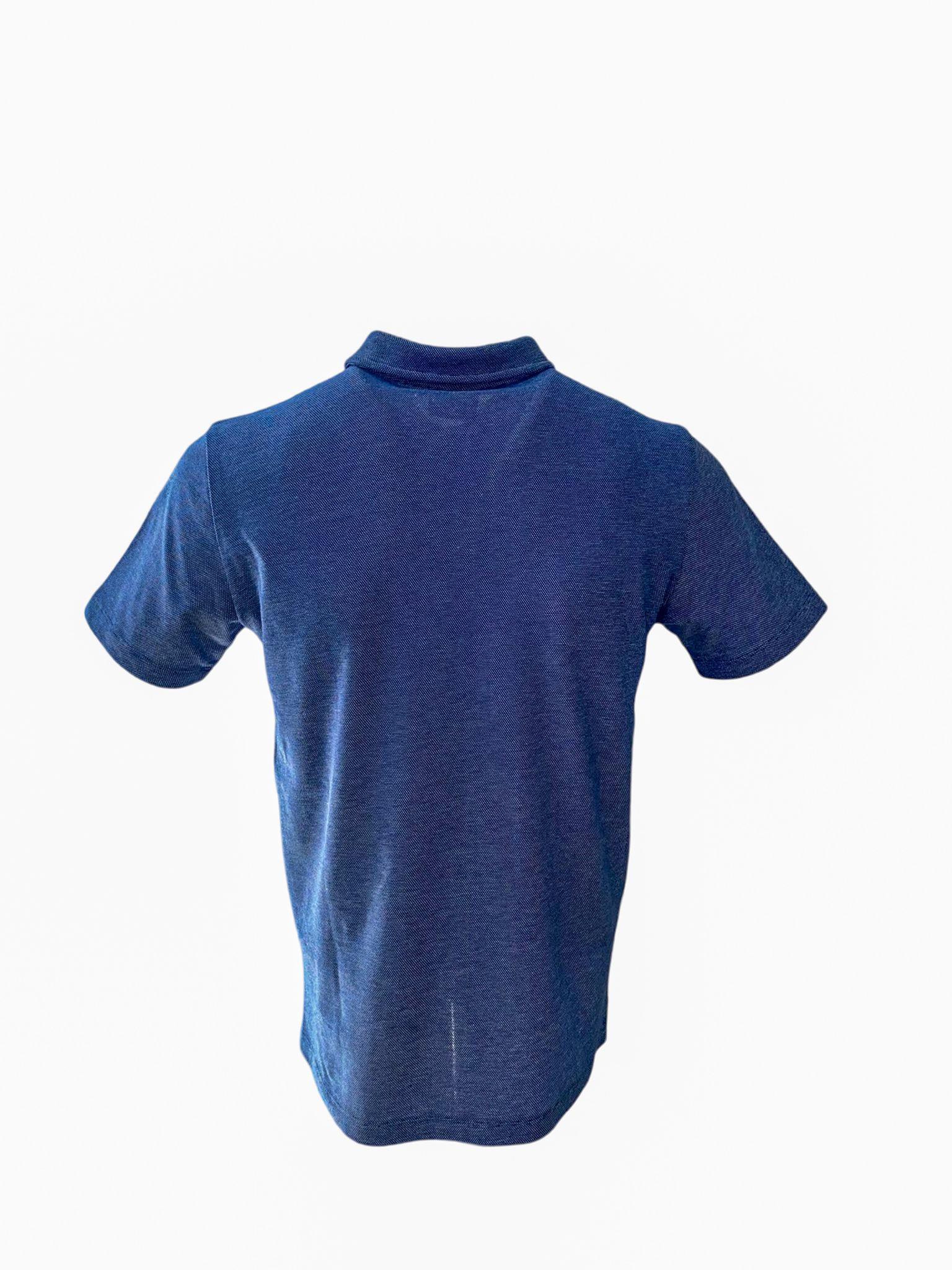 Mavi Kısa Kollu Polo Yaka T-Shirt