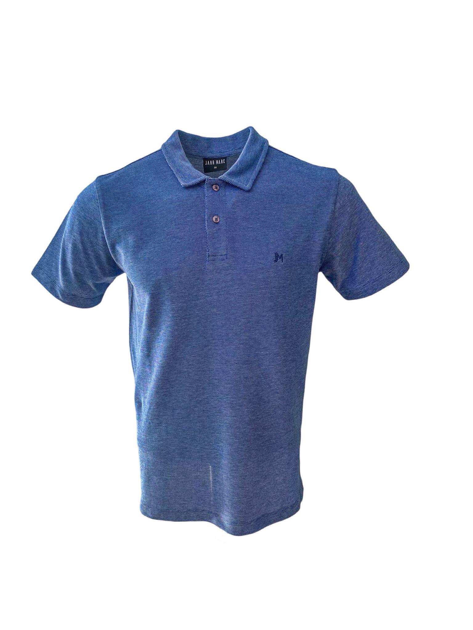 Mavi Kısa Kollu Polo Yaka T-Shirt