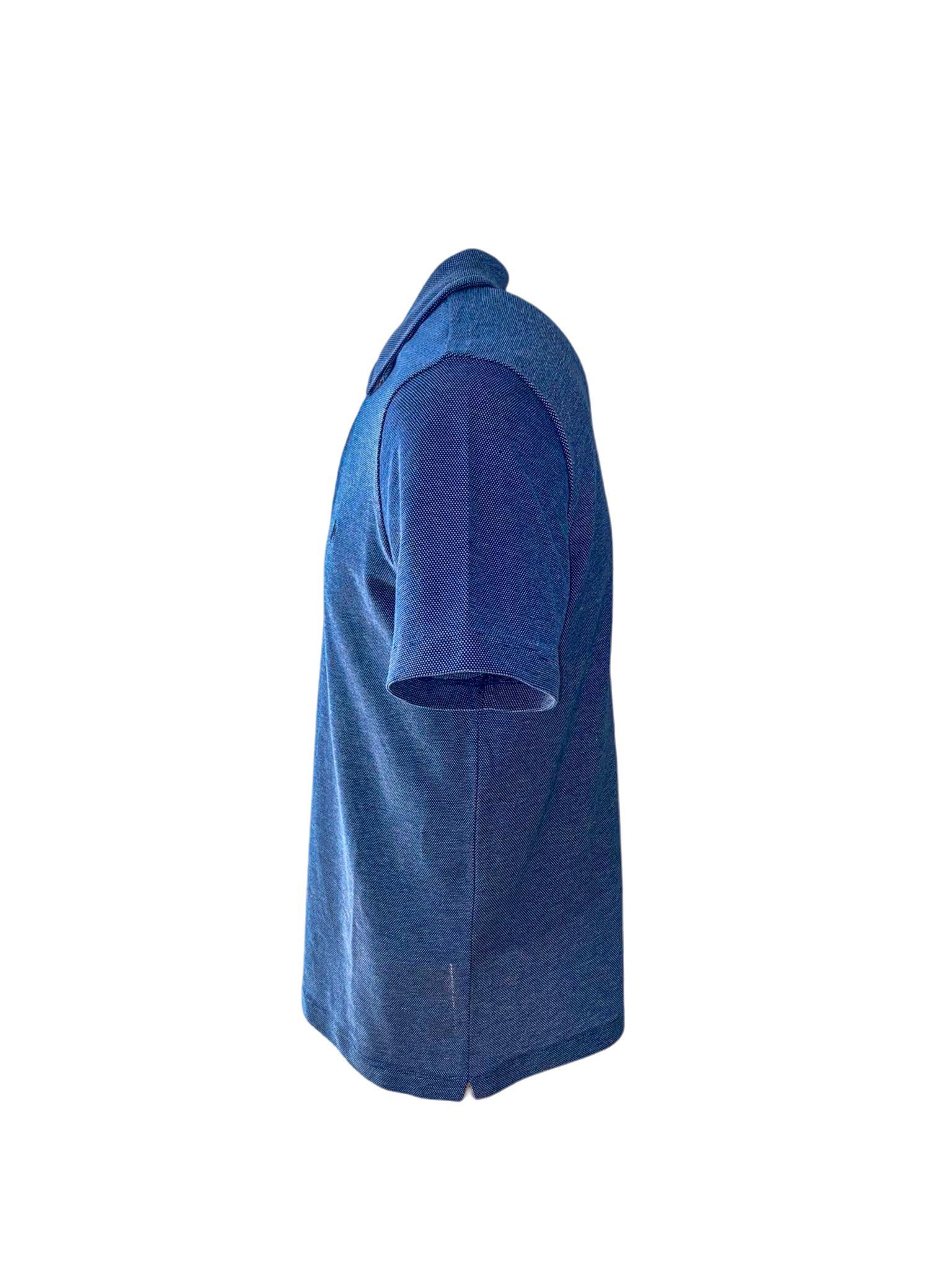 Mavi Kısa Kollu Polo Yaka T-Shirt