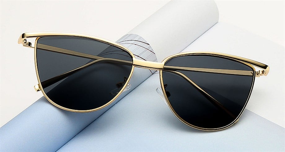 MULIER BULIA Aynalı Siyah Cat Eye Güneş Gözlüğü