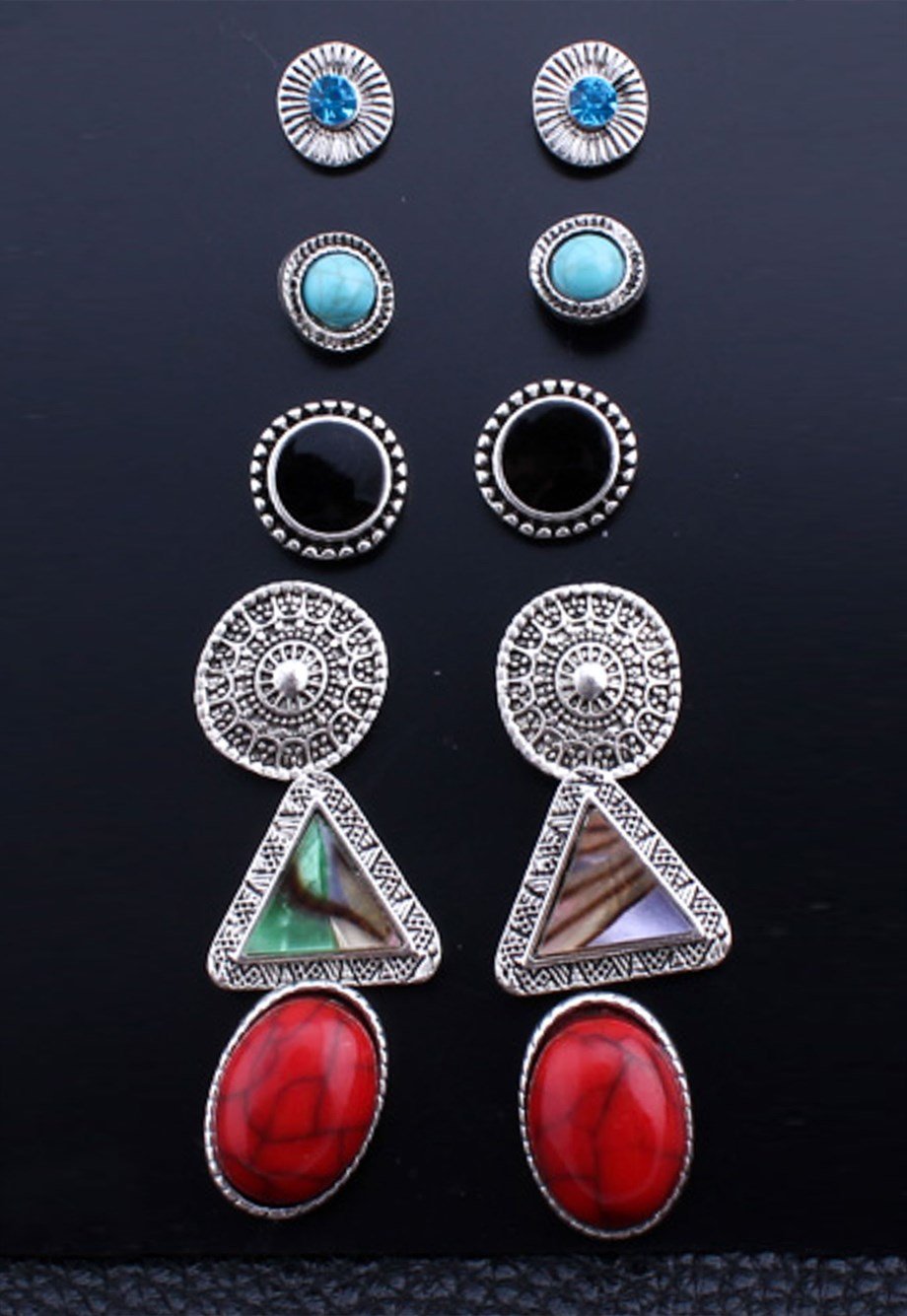 MULIER BULIA Doğal Taşlı Küpe Seti