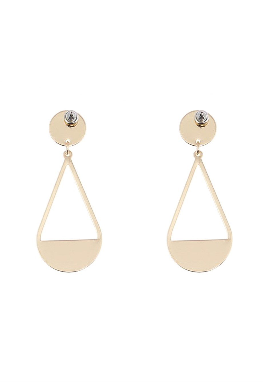 MULIER BULIA Gold Metal Damla Küpe