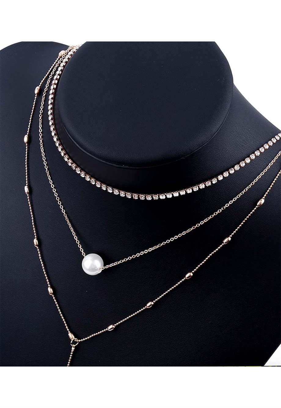 MULIER BULIA İnci ve Taşlı Katmanlı Kolye