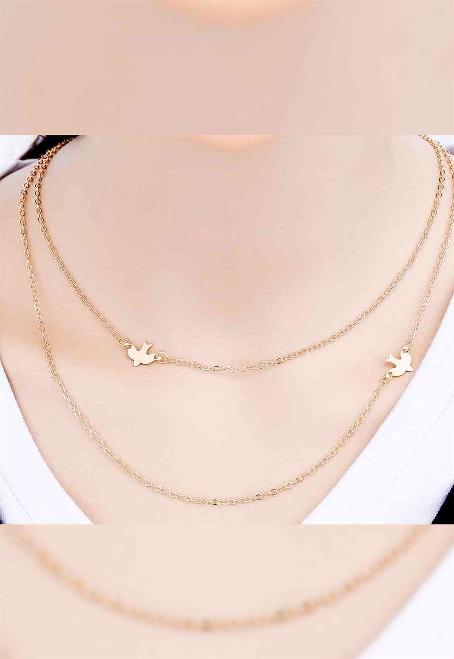 MULIER BULIA Kuş İşlemeli Minimal Kolye