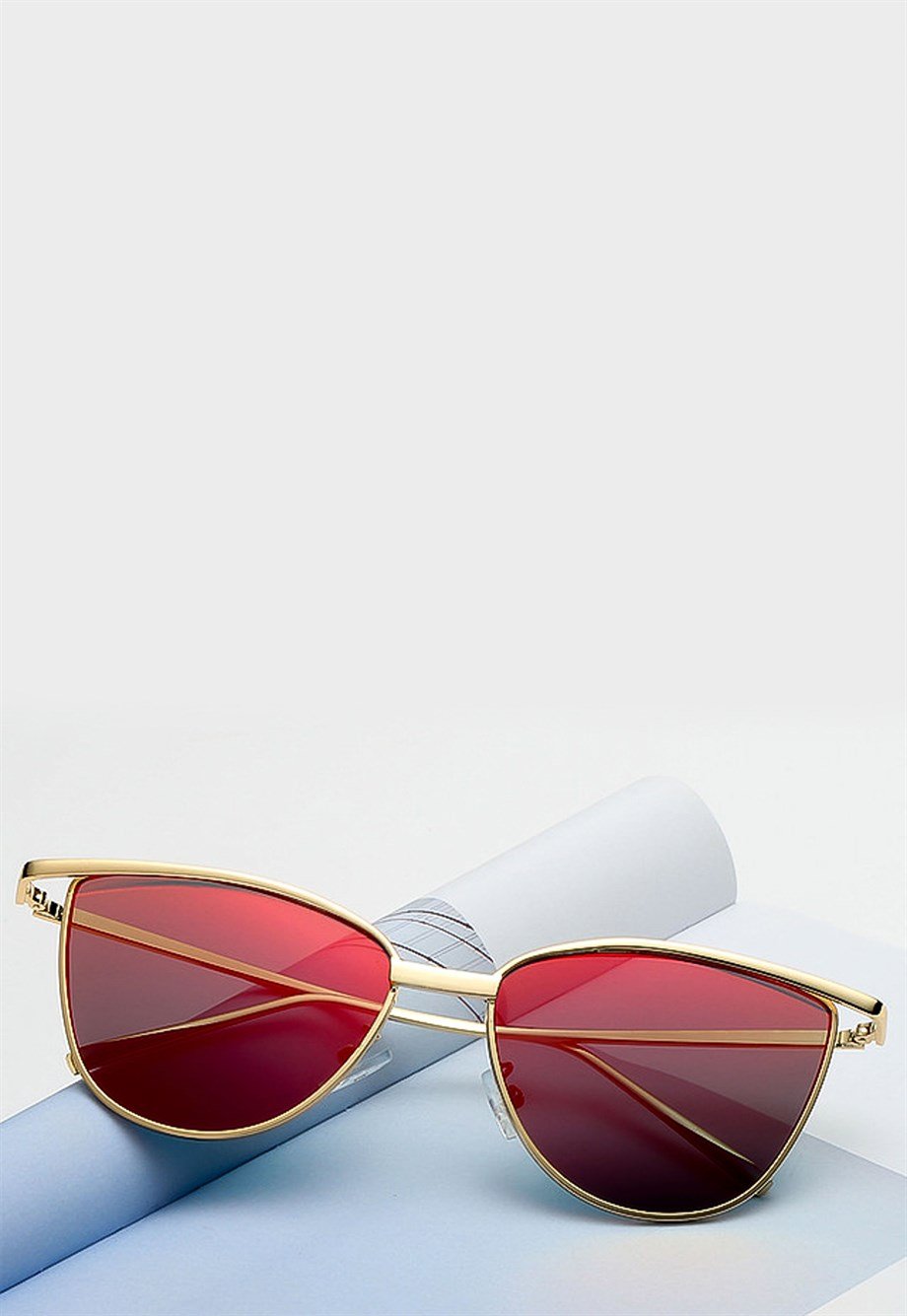 Mulier Bulia Pembe Aynalı Cat Eye Güneş Gözlüğü