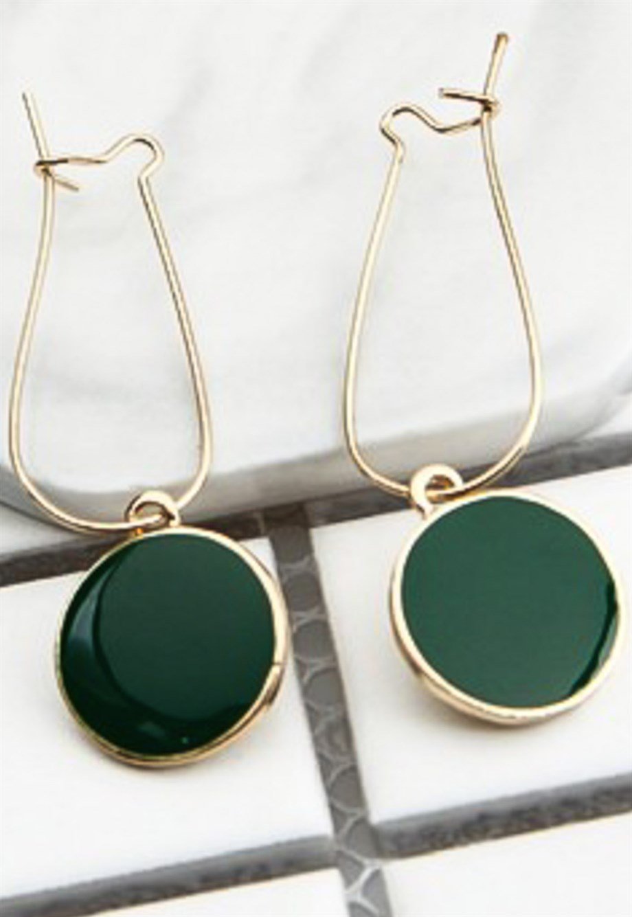 MULIER BULIA Yeşil Sallantılı Küpe