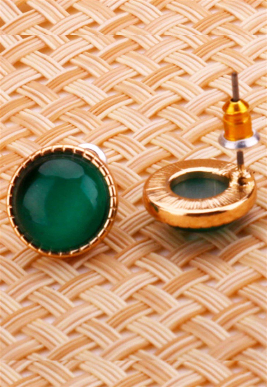 MULIER BULIA Yeşil Taşlı Küpe