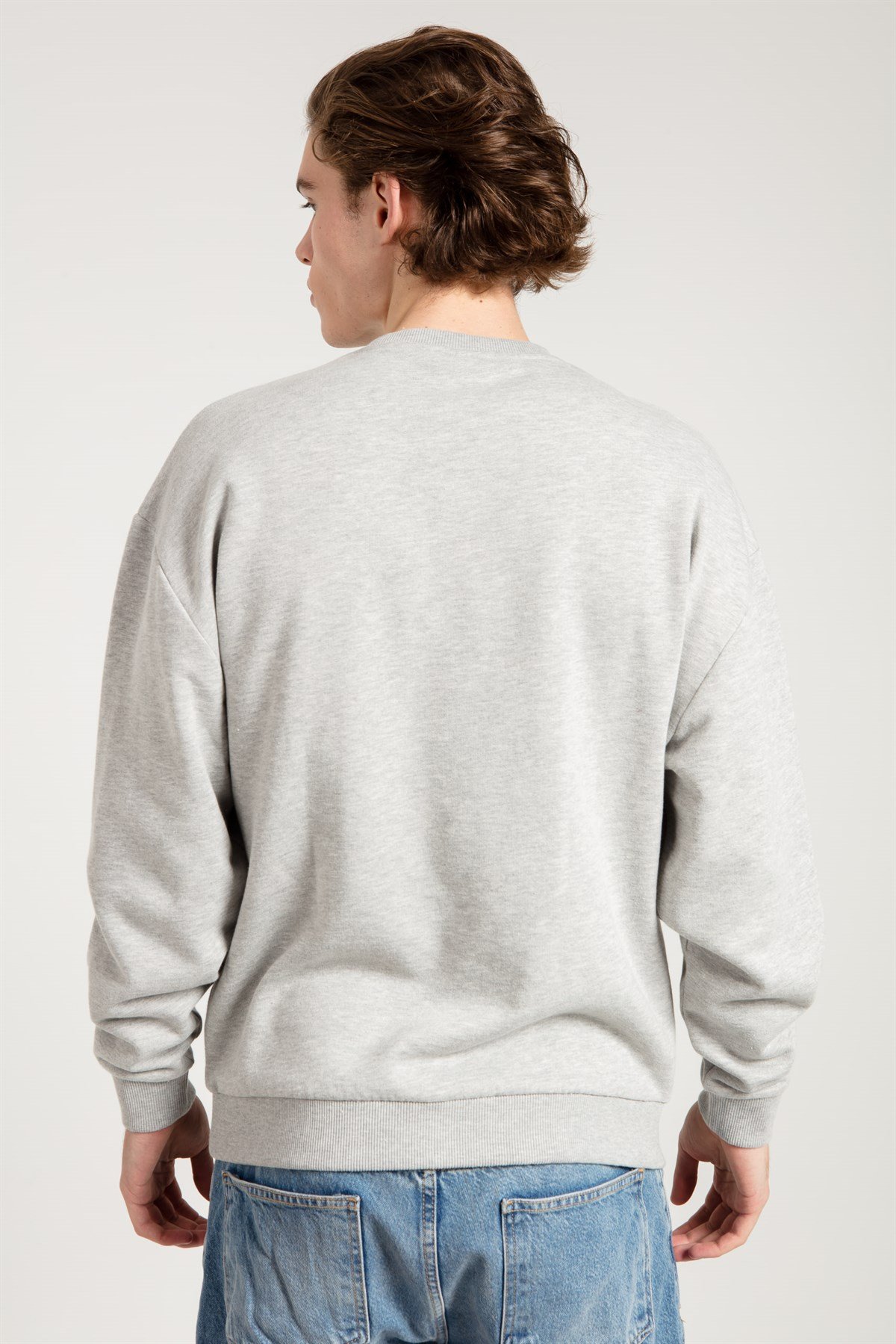 Acid Washed Sweatshirt in Grey
