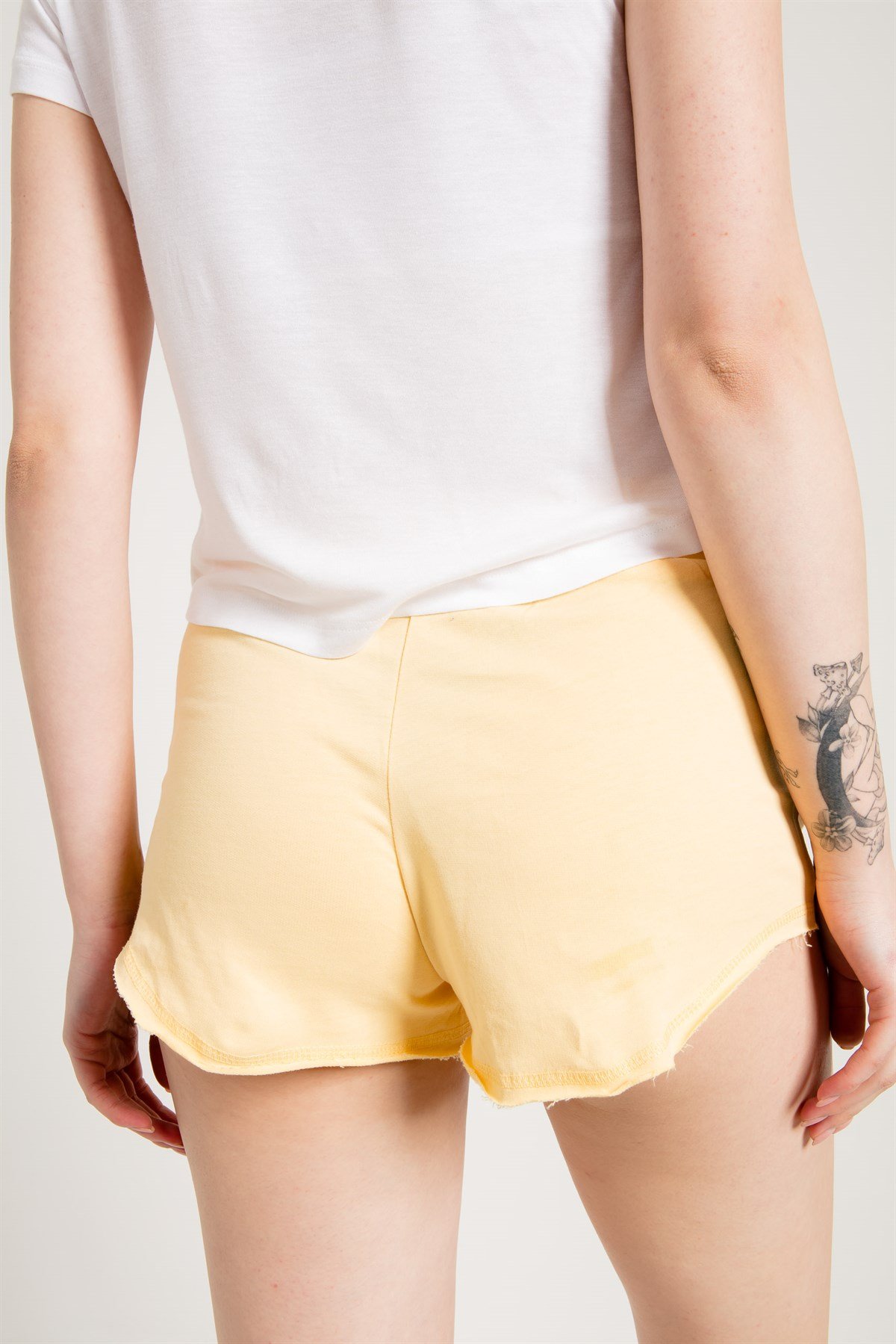 Lightweight Jersey Runner Shorts in Yellow