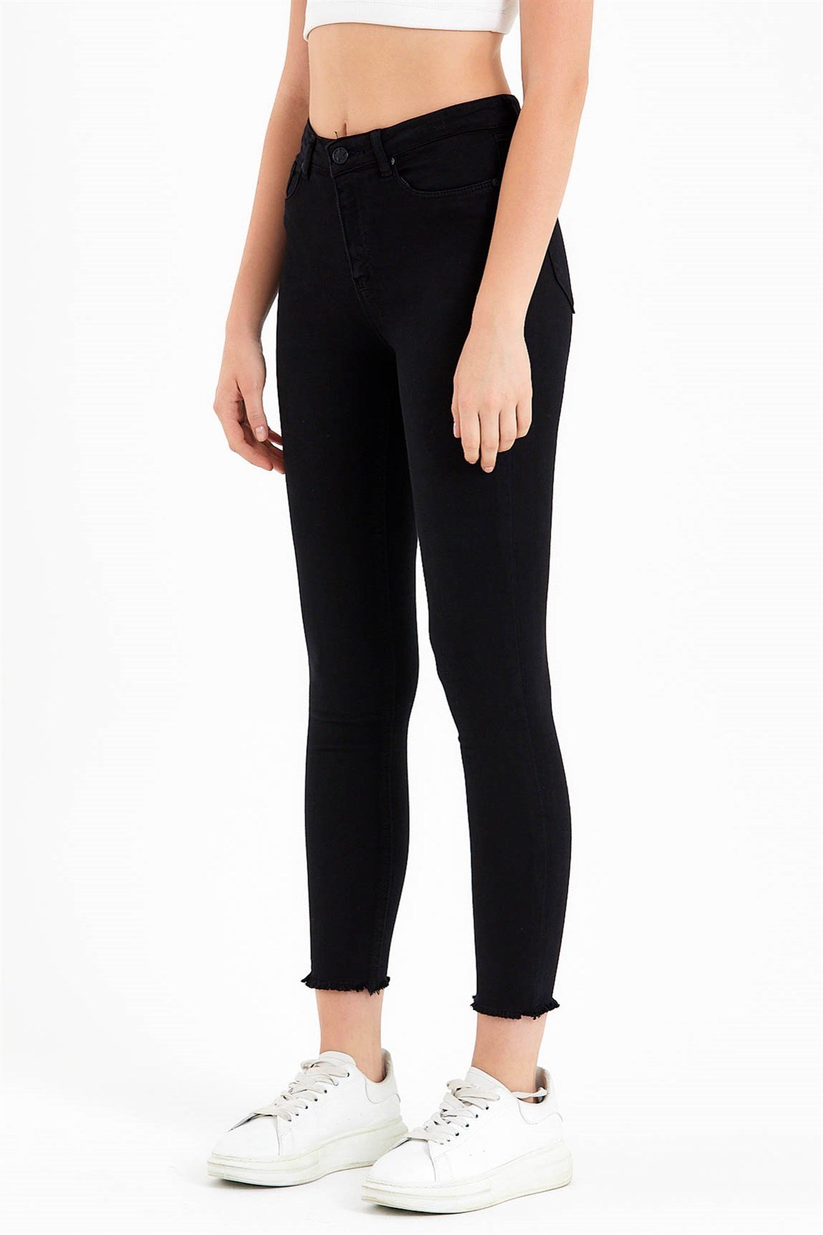 High Waisted Super Skinny Fit Jeans in Black