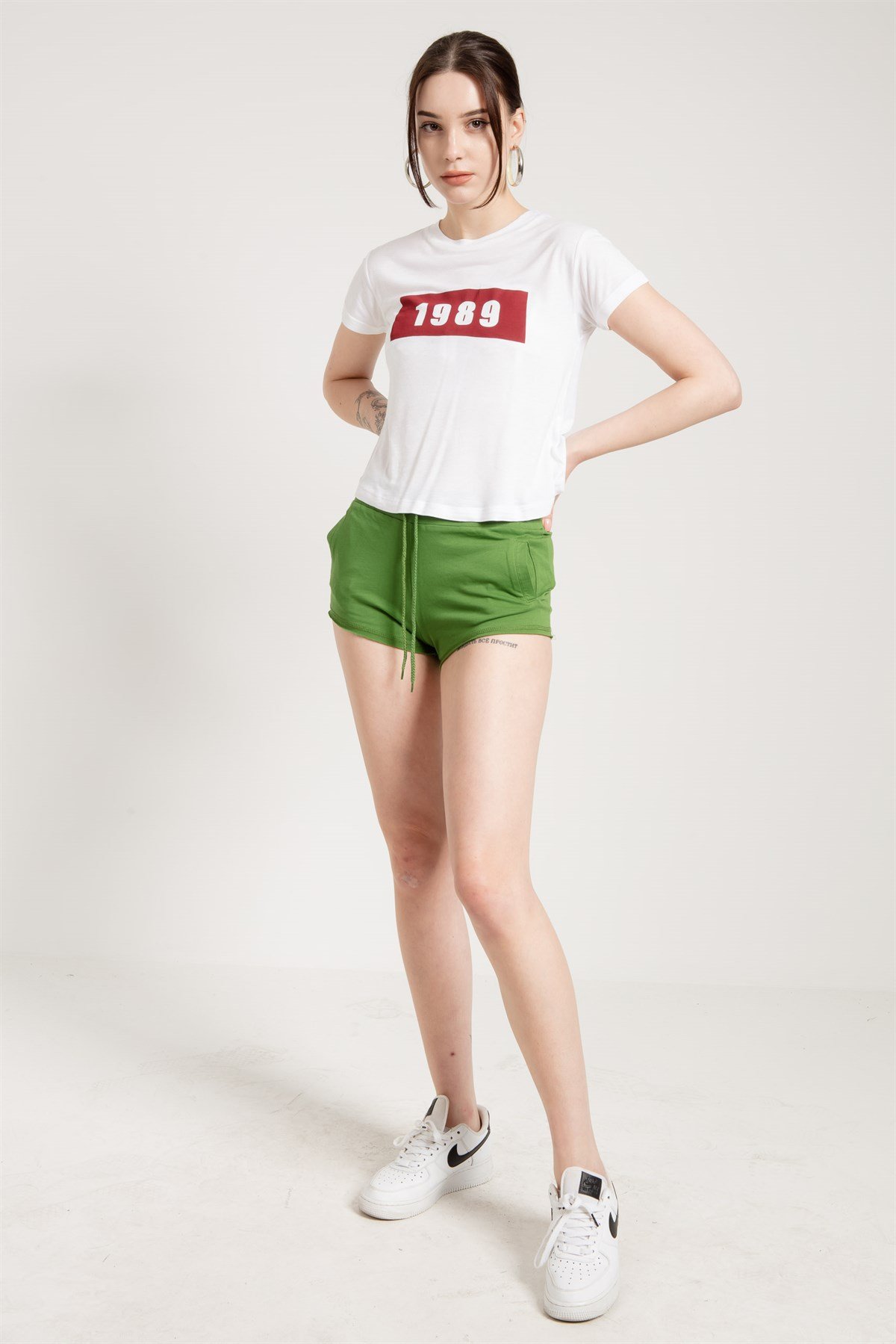 Organic Lightweight Jersey Runner Shorts in Green