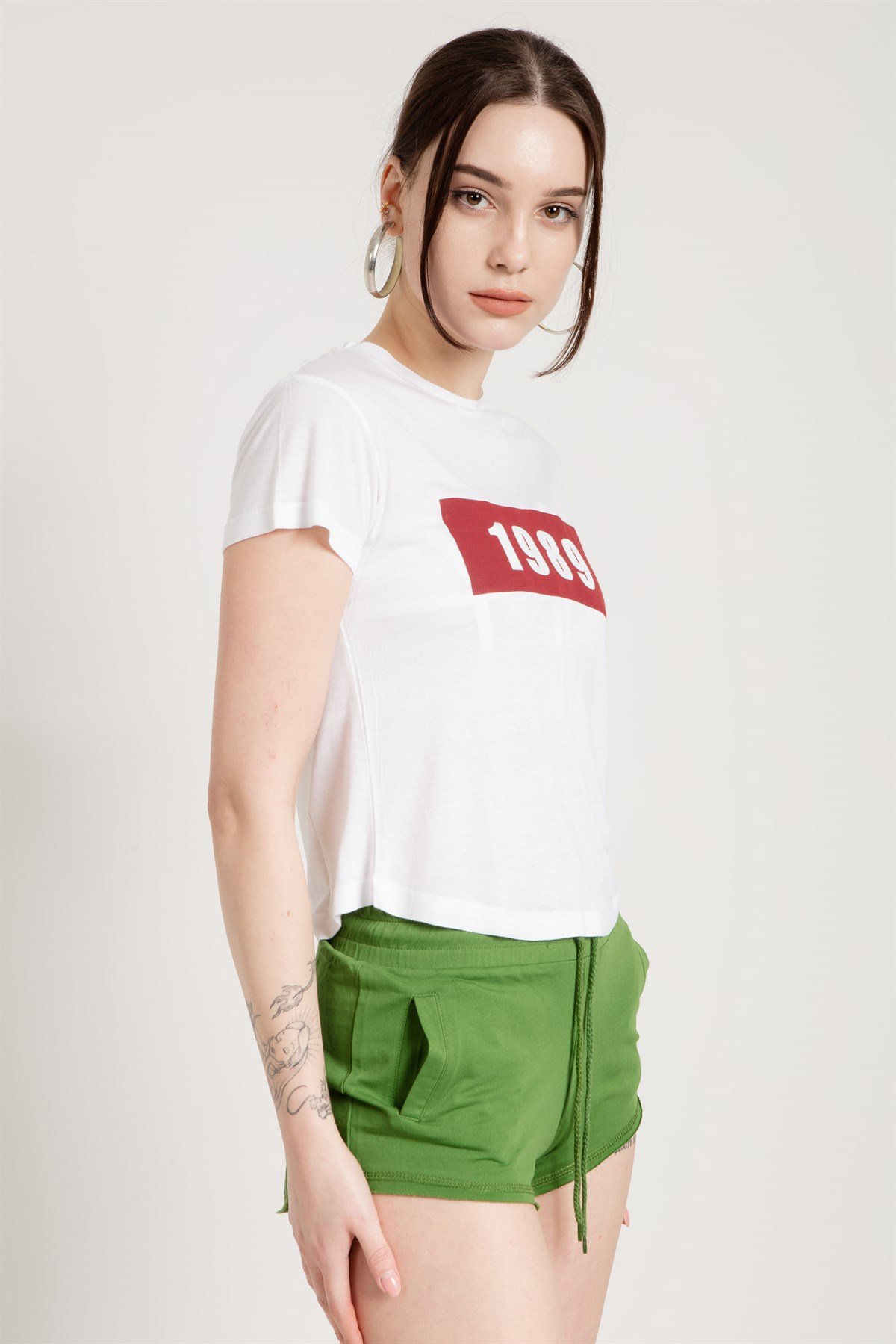 Organic Lightweight Jersey Runner Shorts in Green