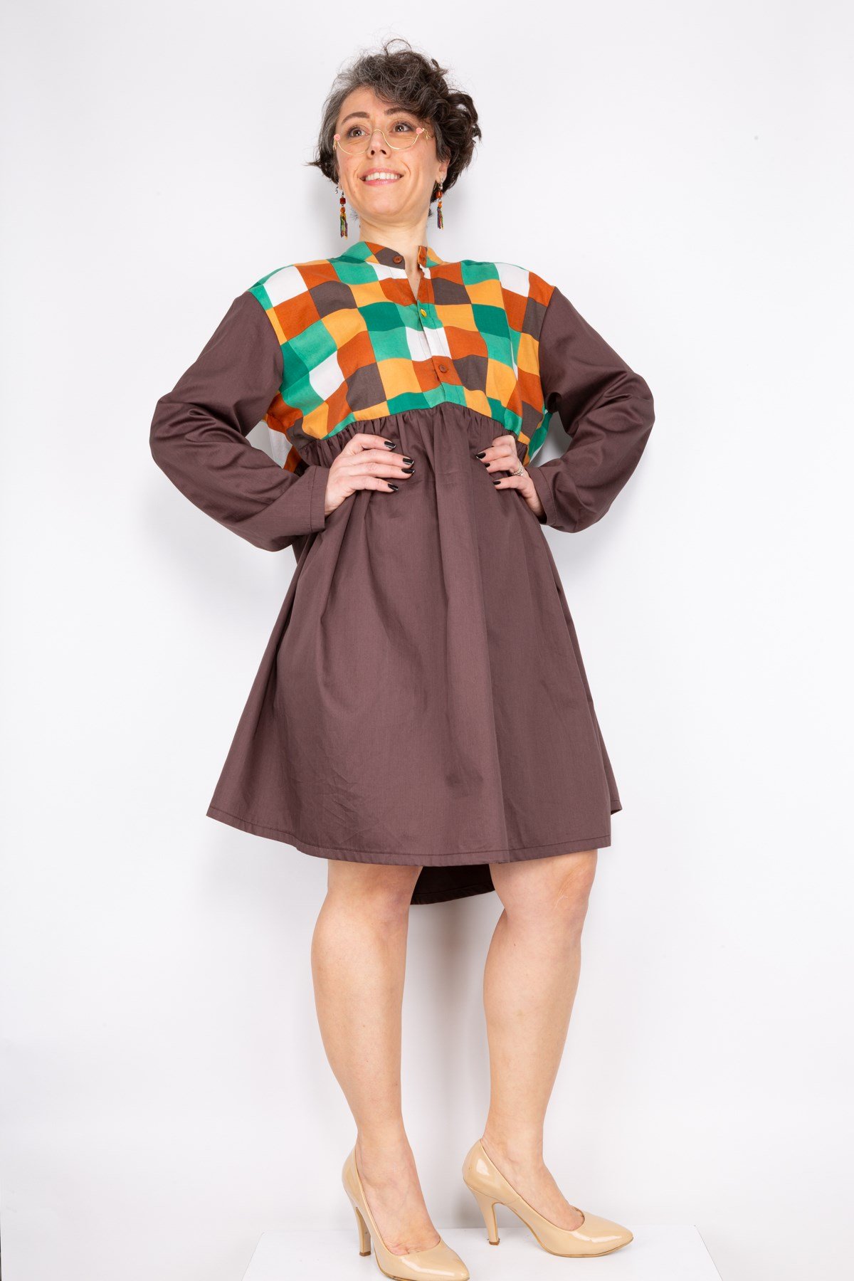Earth Brown Elbise