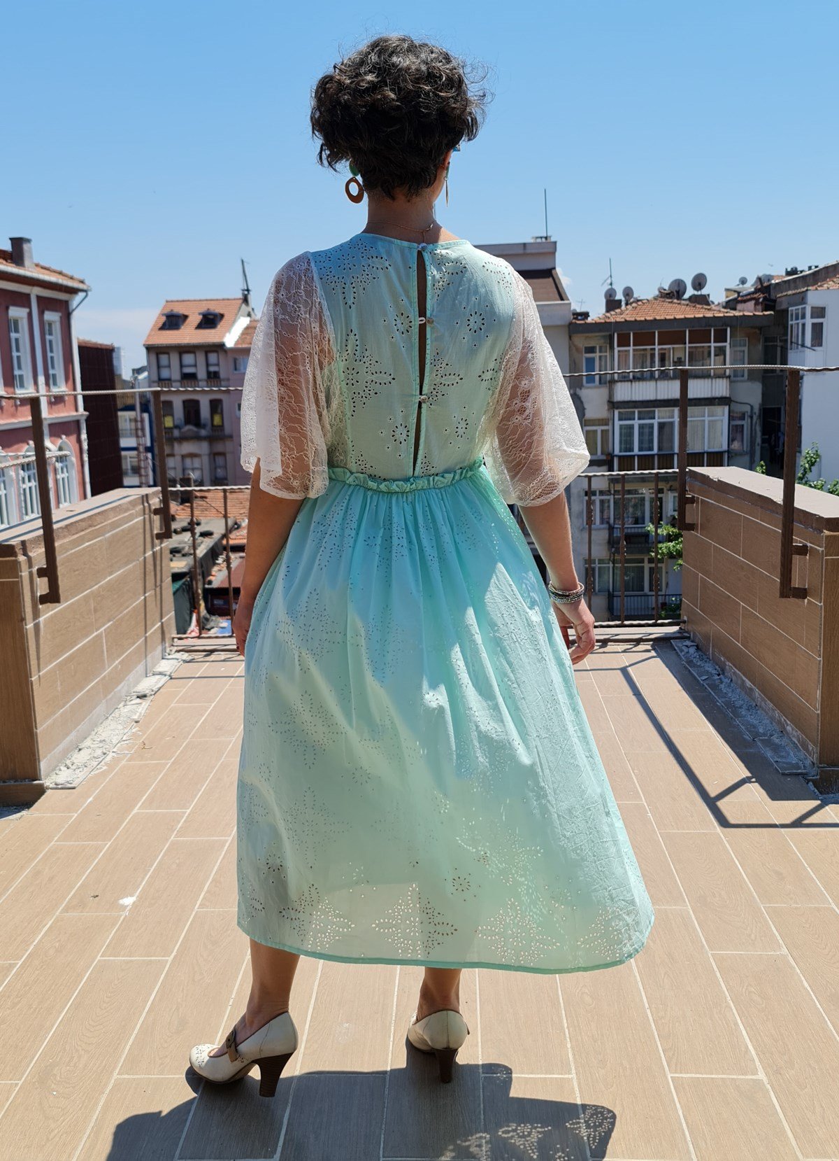 Lucille Mint Elbise