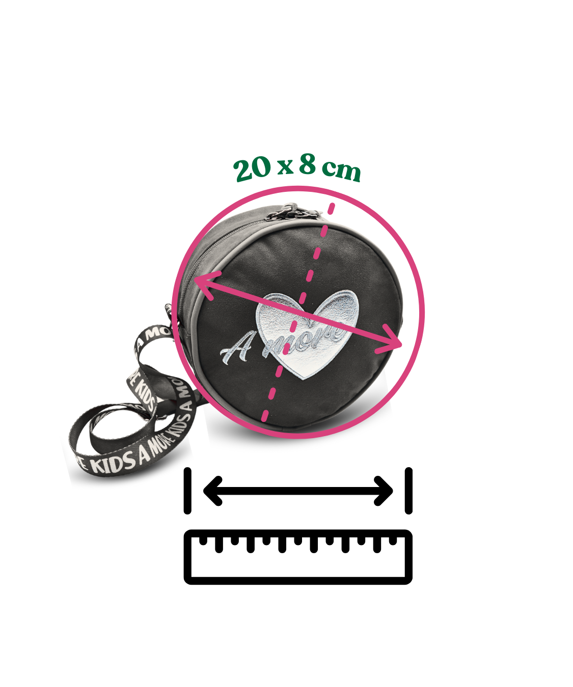 A More Kız Çocuk Postacı Çanta Fuşya