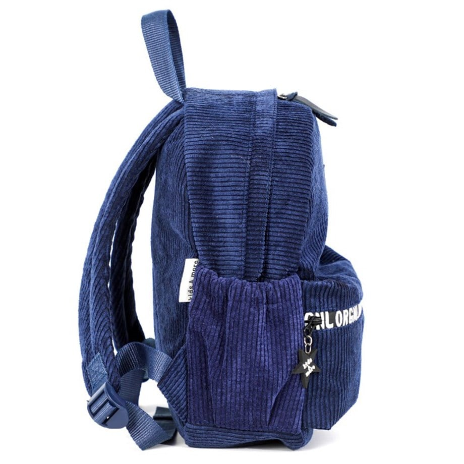 Coolest Fitil Kadife Erkek Çocuk Sırt Çantası Lacivert