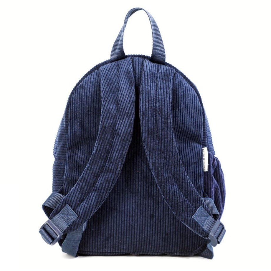 Coolest Fitil Kadife Erkek Çocuk Sırt Çantası Lacivert