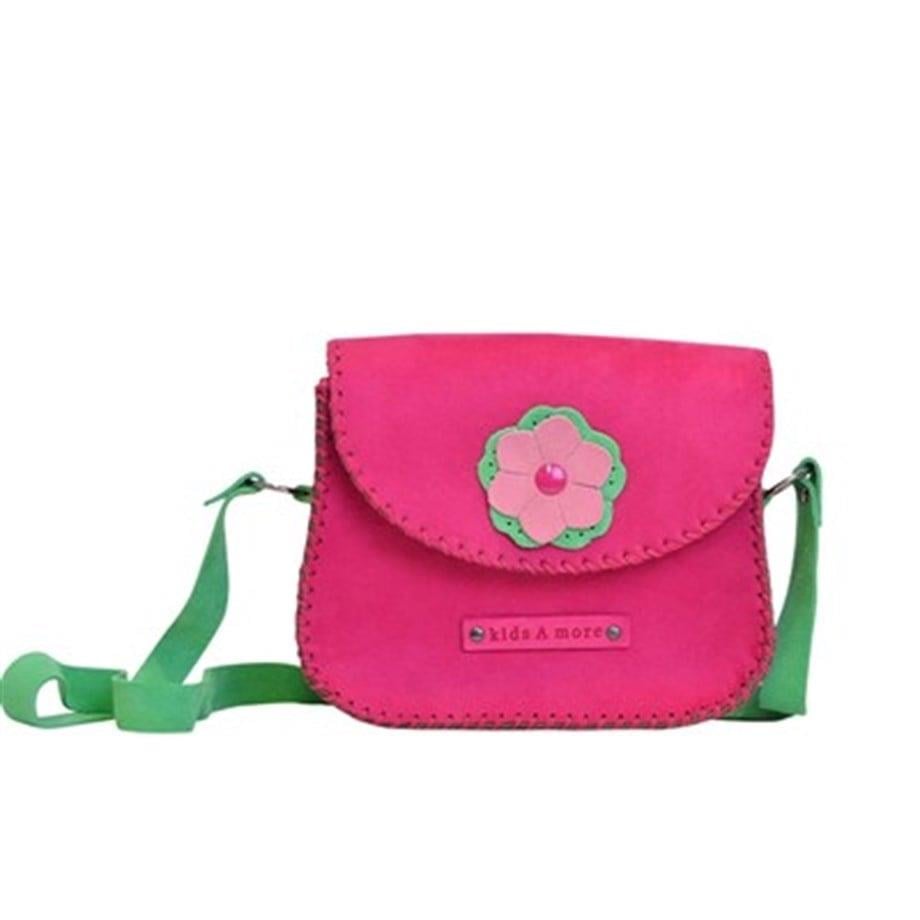 Flower Kız Çocuk Postacı Çanta Fuşya