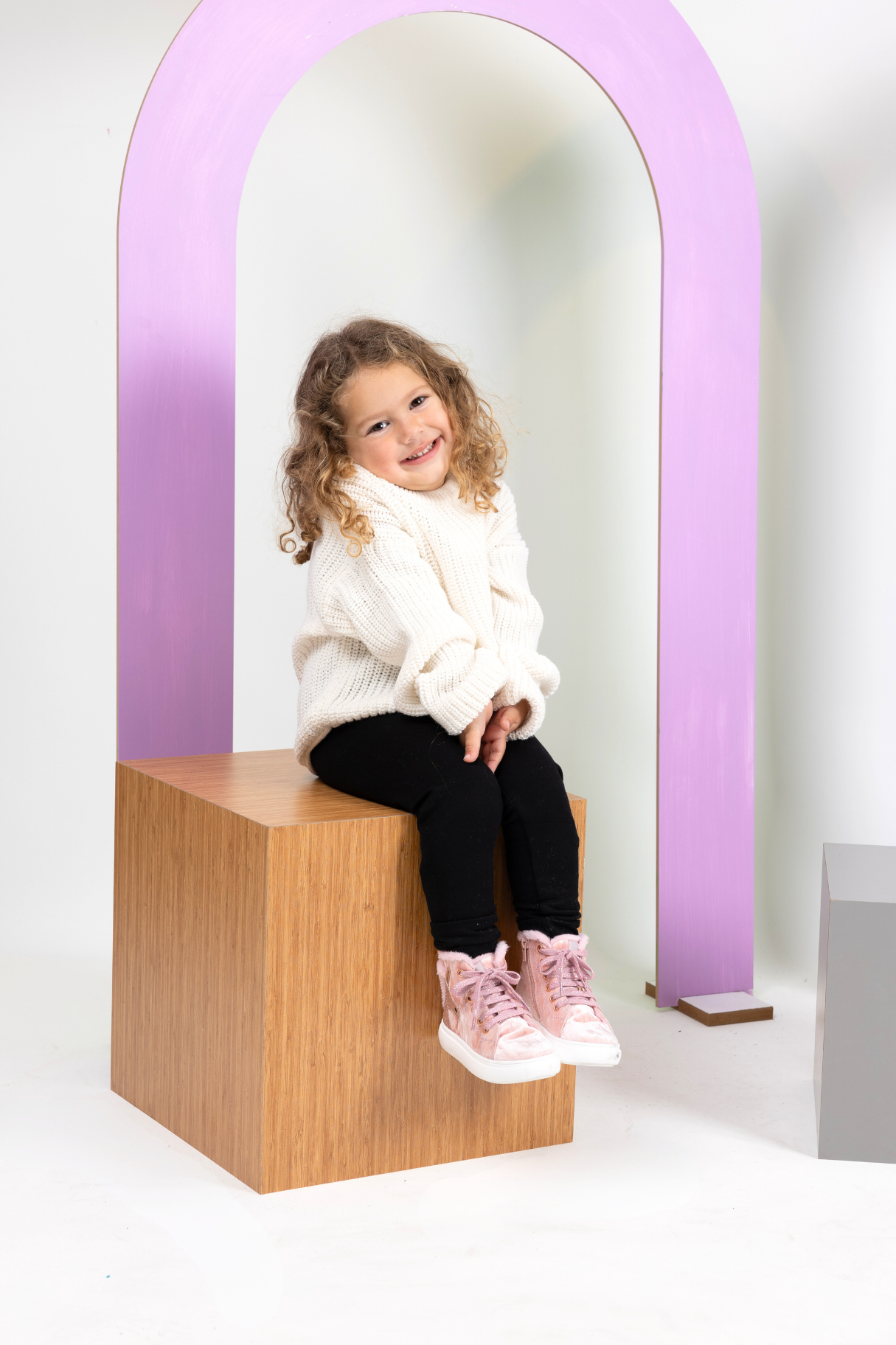 Heira Unicorn Desenli İçi Peluş Kürklü Kız Bebek Bot Pembe