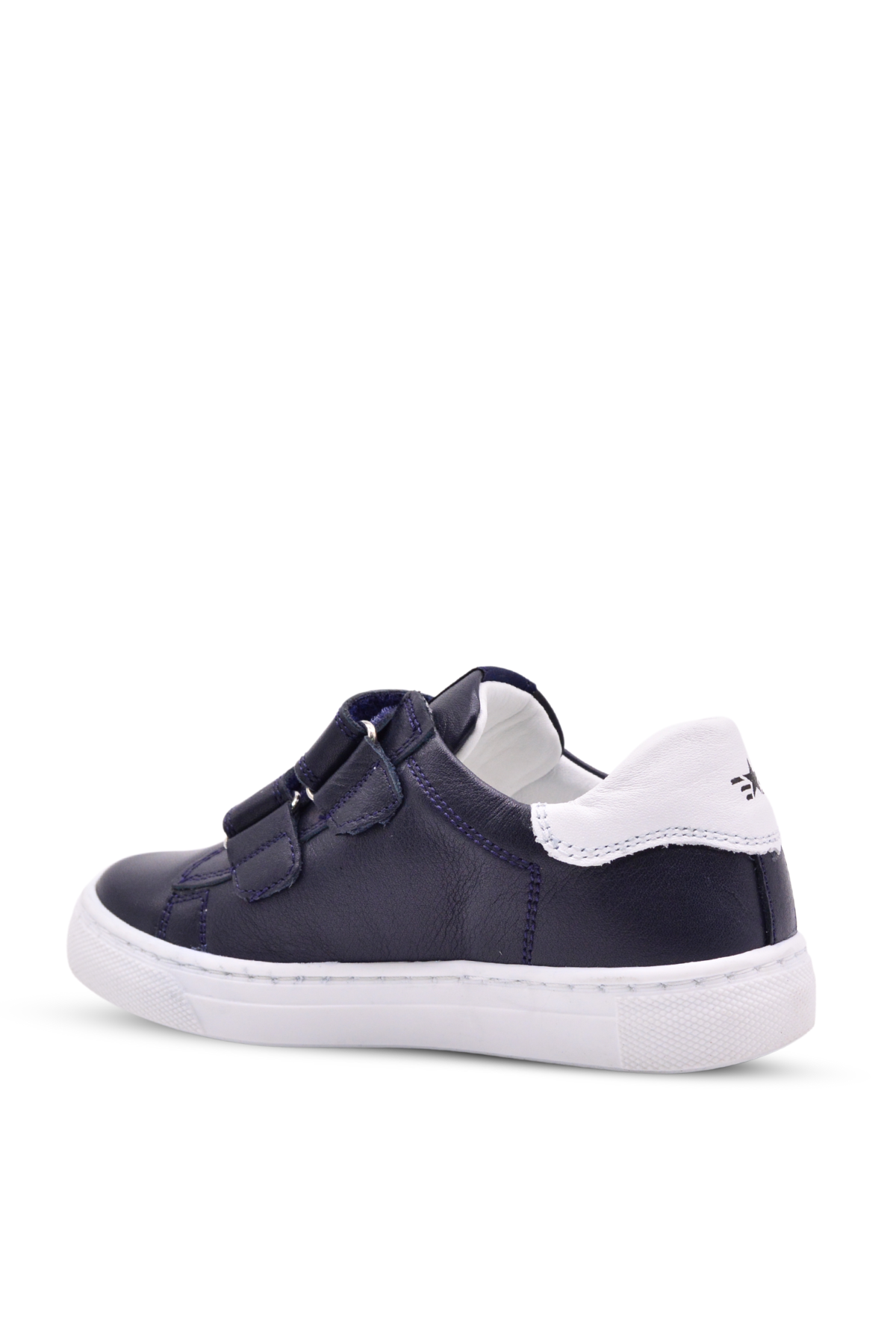 Papillon Çift Cırtlı Deri Unisex Çocuk Ayakkabı Lacivert