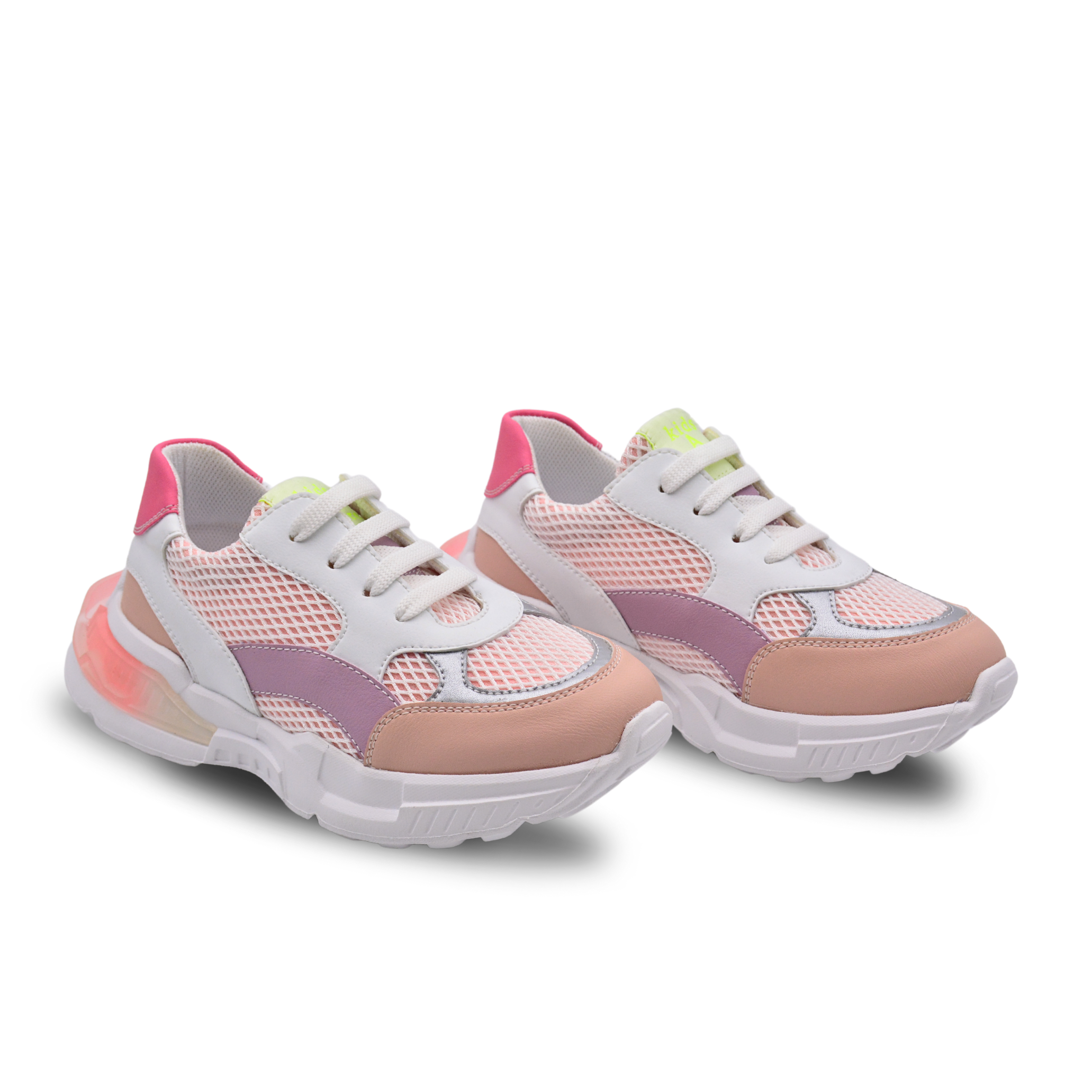 Roxy Air File Ve Vegan Deri Kız Çocuk Spor Ayakkabı Pembe