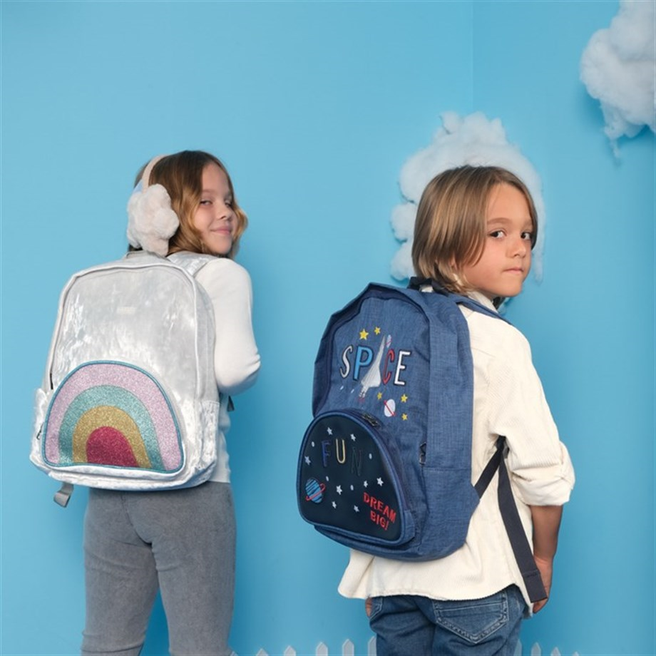 Space Fun Uzay Temalı Erkek Çocuk Sırt Çantası Lacivert