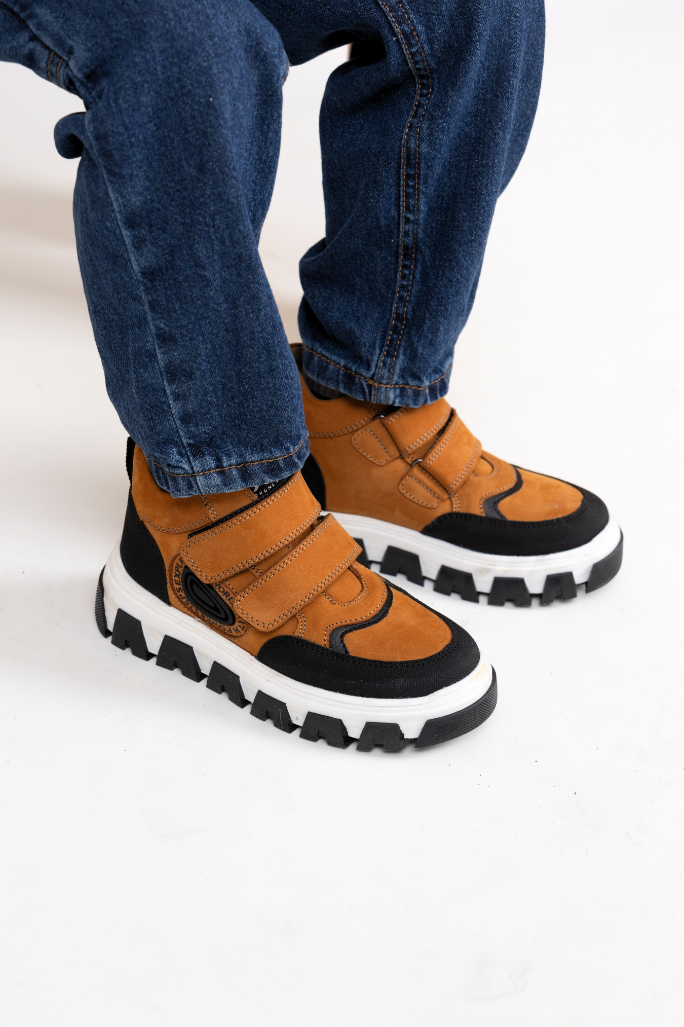 Toscana Çift Cırtlı Hakiki Deri Erkek Çocuk Bot Taba Rengi