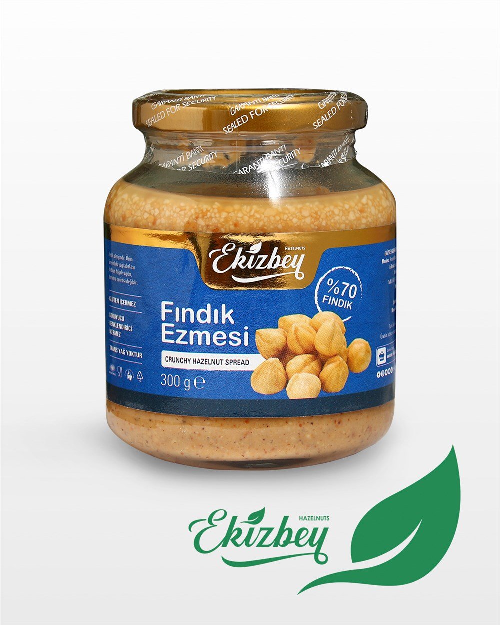 Ekizbey Fındık Ezmesi 300g Cam Kavanoz