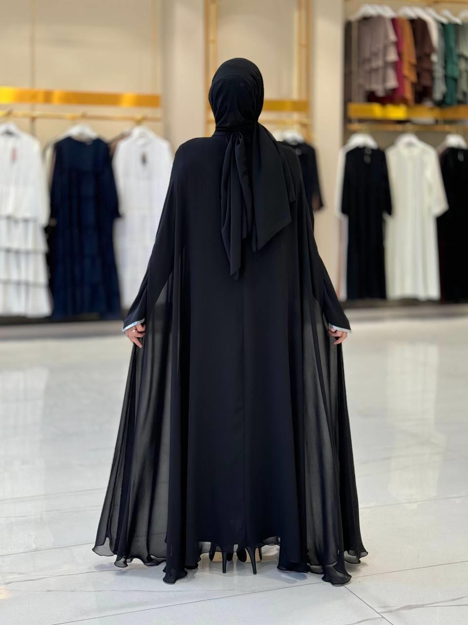 Abaya Elbise Takım Siyah
