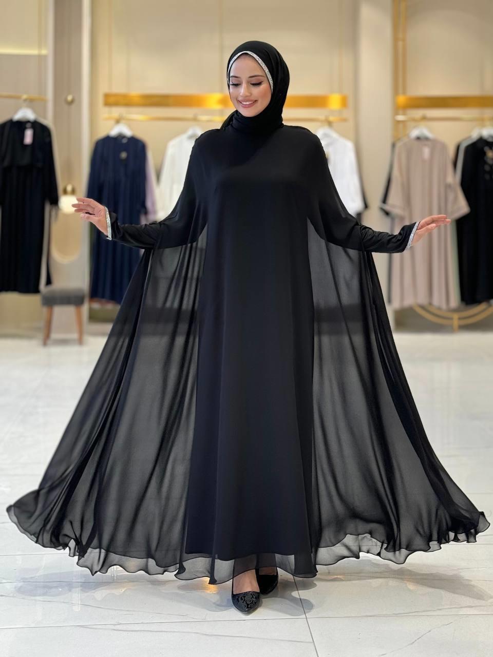 Abaya Elbise Takım Siyah